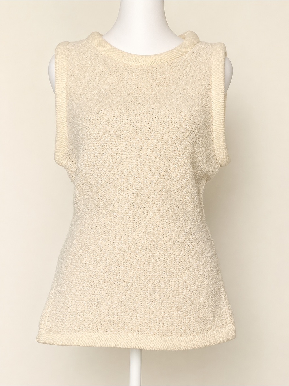 ✨🤍 STAUD Aerin Bouclé Wool-Blend Sweater Tank • Quiet Luxury • Medium | NWOT 🤍✨